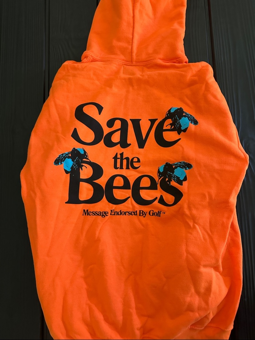 Golf Wang Orange "Save the Bees" Graphic Sweatshirt